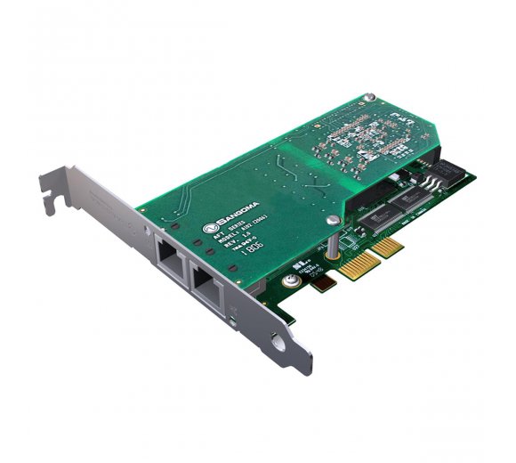 Sangoma A102DE 2 Ports PRI T1/E1/J1 PCIe + HW EC