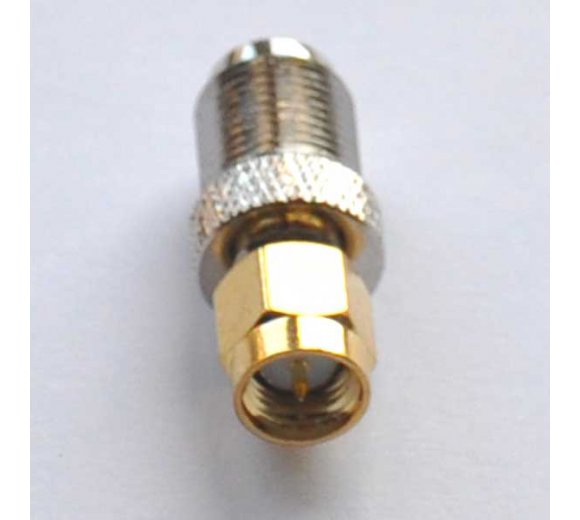 Adapter F typ connector socket (female) to SMA  connector (male)
