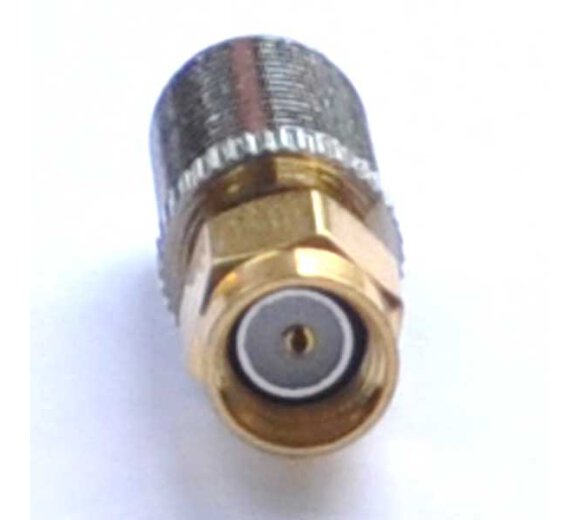 Adapter F typ (female) to RP-SMA (female) with internal thread