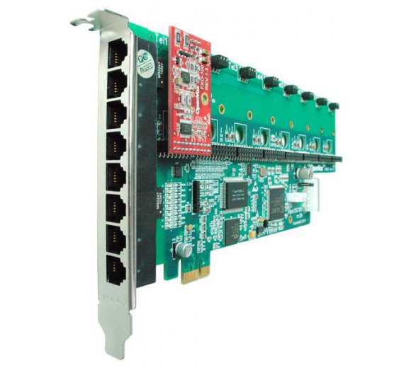 OpenVox A800E 8 Port Analog PCI-E Basiskarte ohne Module