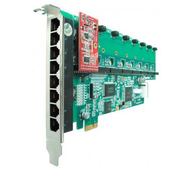 OpenVox A800E 8 Port Analog PCI-E Basiskarte ohne Module