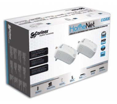 Corinex HD200 HomeNet Coax HD200 CableLAN Adapter (2x Adapter)