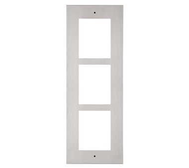 2N Verso Front panel flush-mounted (nickel), 3 modules