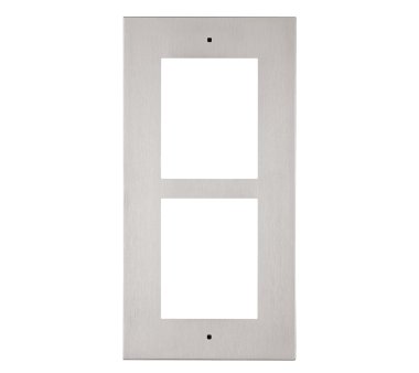 2N Verso Front panel flush-mounted (nickel), 2 modules