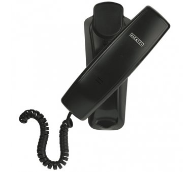 ALCATEL TEMPORIS 10 analog Telefon für Business (Schwarz, Wandmontagefähig)