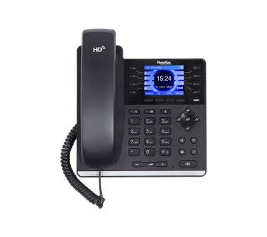 OpenVox C401 Gigabit IP-Telefon mit Netzteil, 4 SIP-Konten, HD-Sprache, PoE, 4 Softkeys, L2TP/OpenVPN, VLAN