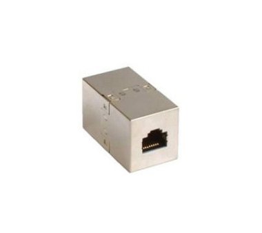 Patchcable connection 2 x RJ45 CAT.5, screened (metallised)