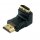 Adapter HDMI-St./HDMI-Buchse Abgang unten vergoldete Kontakte