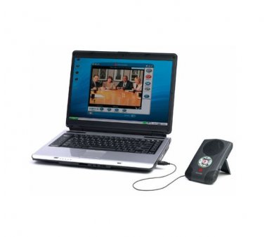 Polycom Communicator CX100 Speakerphone, USB Conference Phone for Softphone, Grey (Polycom is known for its Outstanding Loudspeakers and Microphones, suitable for 4-6 persons at the "round table")