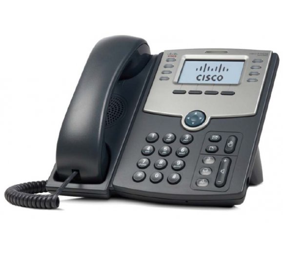 Cisco SPA508G Small Business IP Phone, VoIP, 8 Leitungen, Multiline Support, LCD Display, 2x Fast Ethernet, PoE *B-Ware*