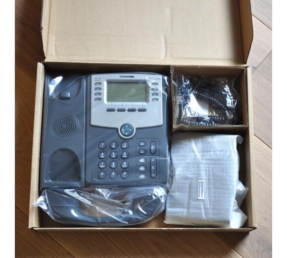 Cisco SPA508G Small Business IP Phone, VoIP, 8 Leitungen, Multiline Support, LCD Display, 2x Fast Ethernet, PoE *B-Ware*