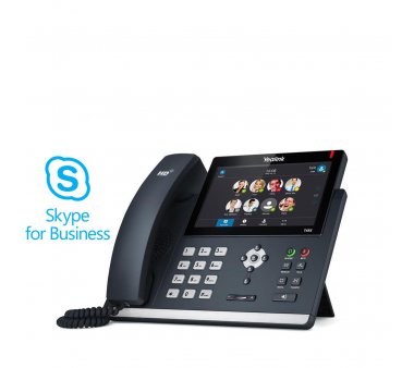 Yealink SIP-T48S Skype for Business IP Telefon (7 Zoll entspiegeltes Farb-Touchscreen mit 480 x 800 Pixeln und Hintergrundbeleuchtung)
