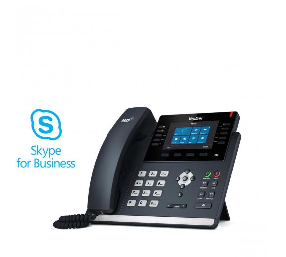 Yealink SIP-T46S Skype for Business IP Telefon (4,3 Zoll-Farb-Display mit 480 x 272 Pixeln und Hintergrundbeleuchtung)