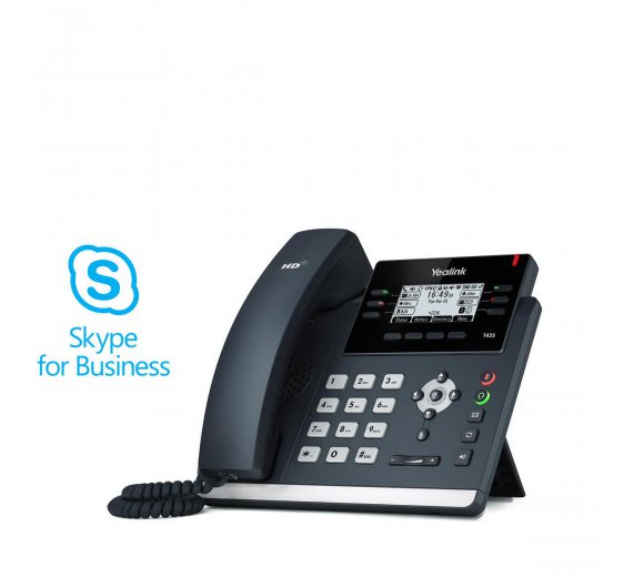 Yealink SIP-T42S Skype for Business IP Telefon (PoE)