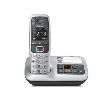 Gigaset E560A PLUS DECT/GAP schnurlos Telefon inkl. Freisprechclip L470 mit SOS Funktion