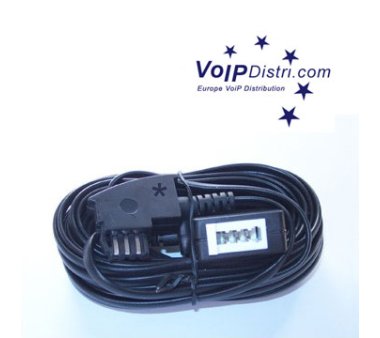 TAE-F plug and TAE-F jack 3m (Germany)