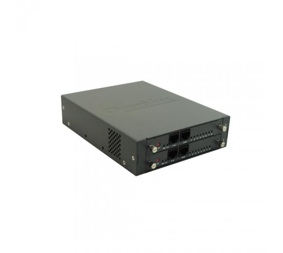 OpenVox VS-GW1202-8S VoIP Analog Gateway with 8 analog FXS extensions (telephone/fax) incl. RJ45 to RJ11 splitter
