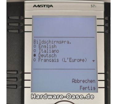 Aastra 57i Setup to German Language Pack or other