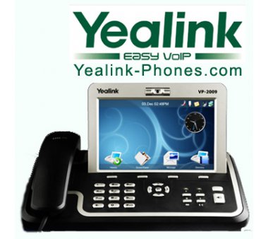 Yealink VP-2009P IP Video Phone - IP Video Phone with color Touch LCD Screen and PoE