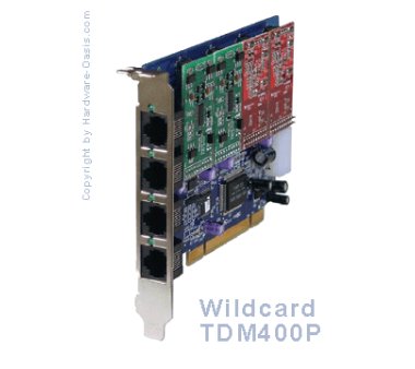 Wildcard TDM400P Bundle (4-fach analog Ports)