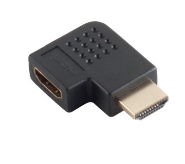HDMI-Winkelstecker, Stecker auf Kupplung, Winkelausführung