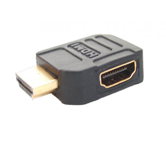 HDMI-Winkelstecker, Stecker auf Kupplung, Winkelausführung 90°