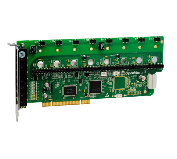Openvox A810P 8 Port Analog PCI card base board