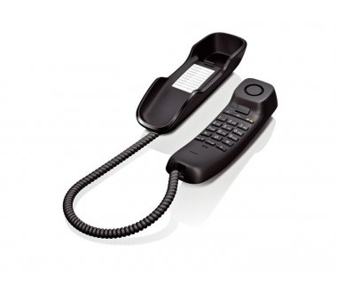 Gigaset DA210 black, analog corded phone