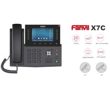 Fanvil X7C IP Telefon mit 5 Zoll Screen Video...