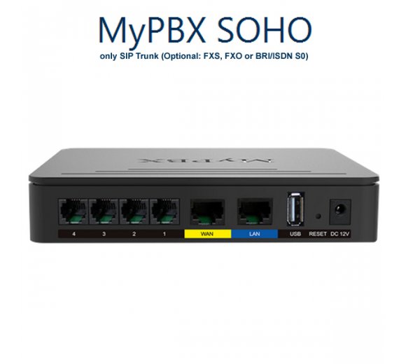 Yeastar MyPBX SOHO IP PBX (New)  for 32 Users + 6x Gigaset DE410 VoIP Telefone (Refurbished)