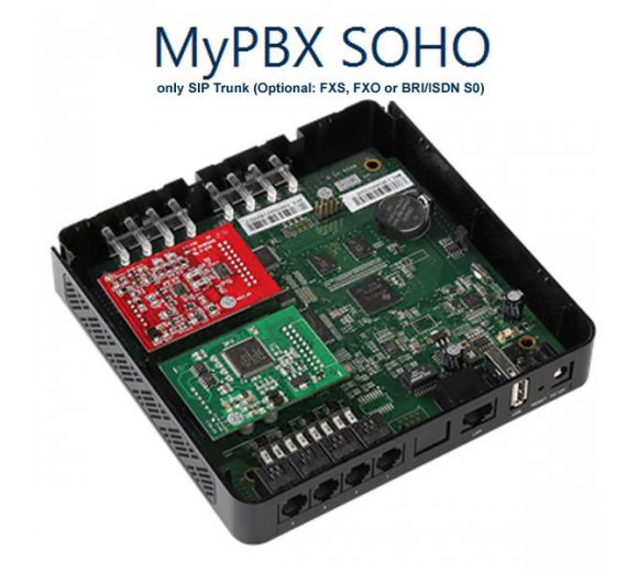 Yeastar MyPBX SOHO IP PBX (New)  for 32 Users + 6x Snom 821 VoIP Phones (New)