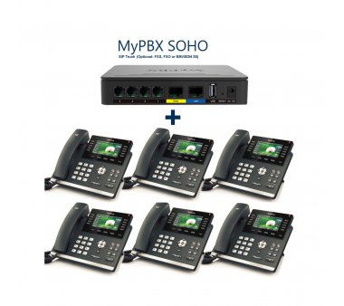 Yeastar MyPBX SOHO IP PBX (New)  for 32 Users + 6x Yealink T46G VoIP Phones (New)