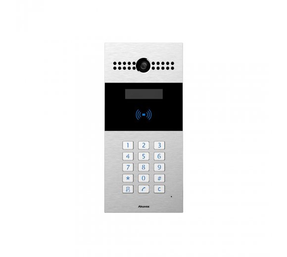 Akuvox R27A IP Video Intercom with keypad (RFID card reader), Flushmount