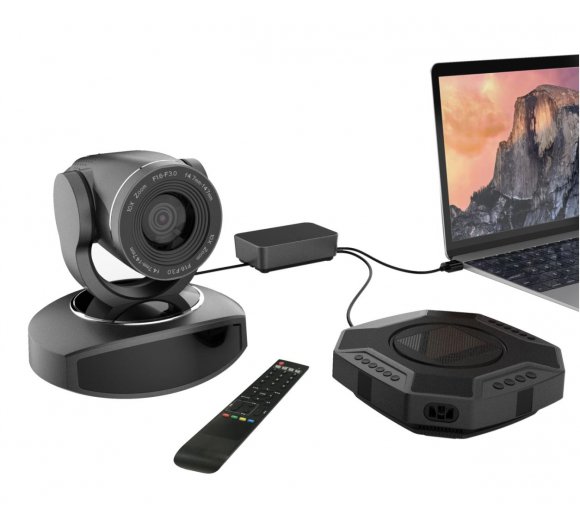 Minrray VA200 Video Konferenzsystem, 5 x optischer Zoom, USB Full HD Video Konferenzkamera, kompatibel mit Zoom, Lync, Vidyo, etc.