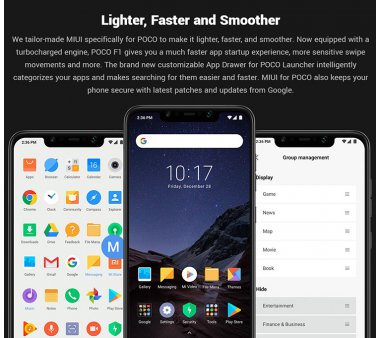 Xiaomi Pocophone F1 Android 8.1 Smartphone 128GB Black