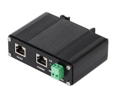 PoE IEEE802.3af/at/ab Injector Industrial, Gigabit LTPoE++ 90W on DIN rail, extreme temperature range -40 to 80 degrees