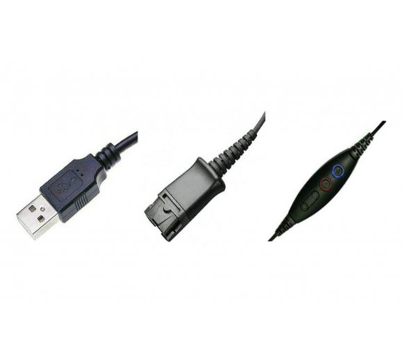 Zubehör Kabel QD auf USB kompatibel mit Plantronics QD Anschluss * mit Anrufsteuerung