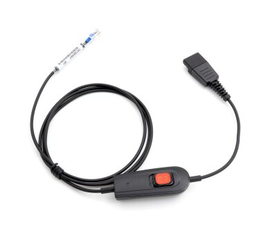 Benertech Q01-Mute adapter cable QD to RJ9 for Polycom, Grandstream, Avaya