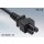 Danish angled laptop power cord to IEC 60320 on C5 2.5a/250v (1.8m / black)