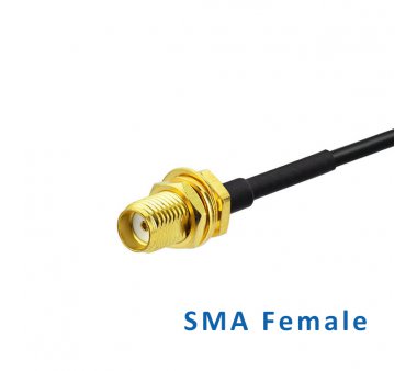Fakra D auf SMA weiblich mit RG174 Kabel 15cm
