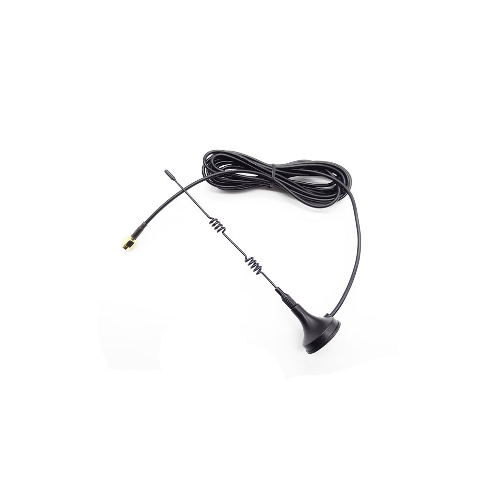 2G, 3G & 4G/LTE magnetic antenna with 3m RG174 cable / SMA Male (225 ...