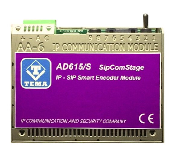 Tema AD615/S IP SIP PoE Multicast Encoder, Analog-Digital-Netzwerk Konverter (Musik/Sprache)