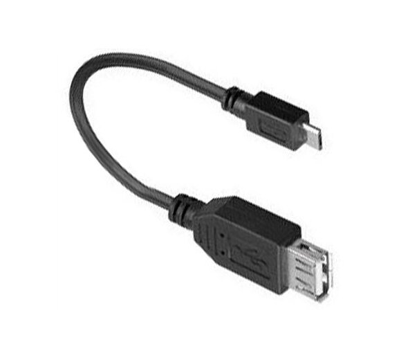 USB 2.0 Adapter, USB A Buchse auf Micro USB B Stecker, Länge 10cm, USB OTG-Kabel (On the Go)