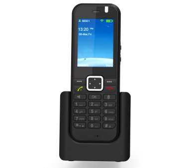 Vogtec T2+ WLAN VoIP SIP Telefon (schwarz),...