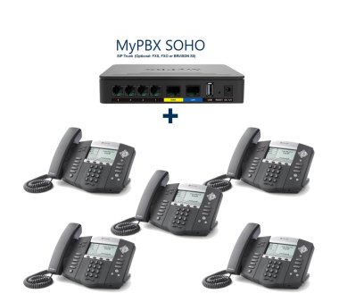 Yeastar MyPBX SOHO IP PBX (New) for 32 Users + 6x Cisco...