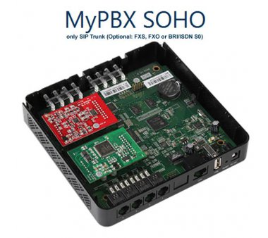 Yeastar MyPBX SOHO IP-Telefonanlage (Neu) Lizenzfrei bis 32 Nebenstellen + 5x Polycom IP560 VoIP Telefone (Generalüberholt)