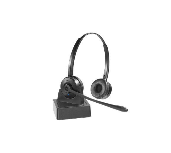 GAP DECT Binaural wireless Headset compatible with Gigaset and FritzBox