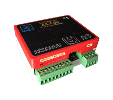 Tema AA-600/SM52V SipComPoint VoIP-Intercom-Baustein (Audio, Video MJPEG, LED, SIP, Multicast, RS485, Alarmeingang, Webrelais, PoE, 2. Verstärker 20W oder 10W via PoE)