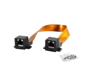 Flat ribbon network cable RJ45 window bushing,...