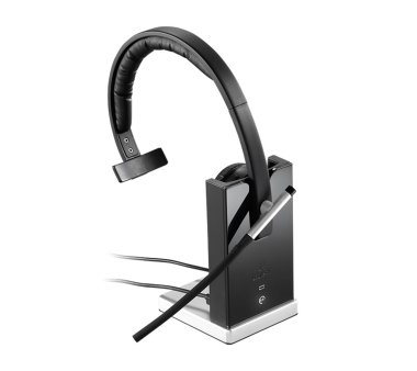 Logitech H820e wireless Mono DECT headset and charger via...